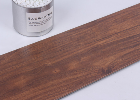 Laminate Spc Wood Grain Vinyl Flooring Anti Corrosion