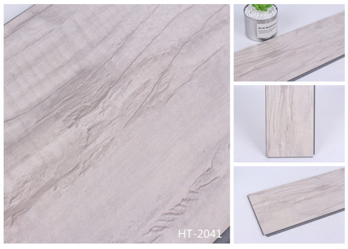 Easy Cleaning Lvt Wpc Plank Flooring Skid Resistance With Strong