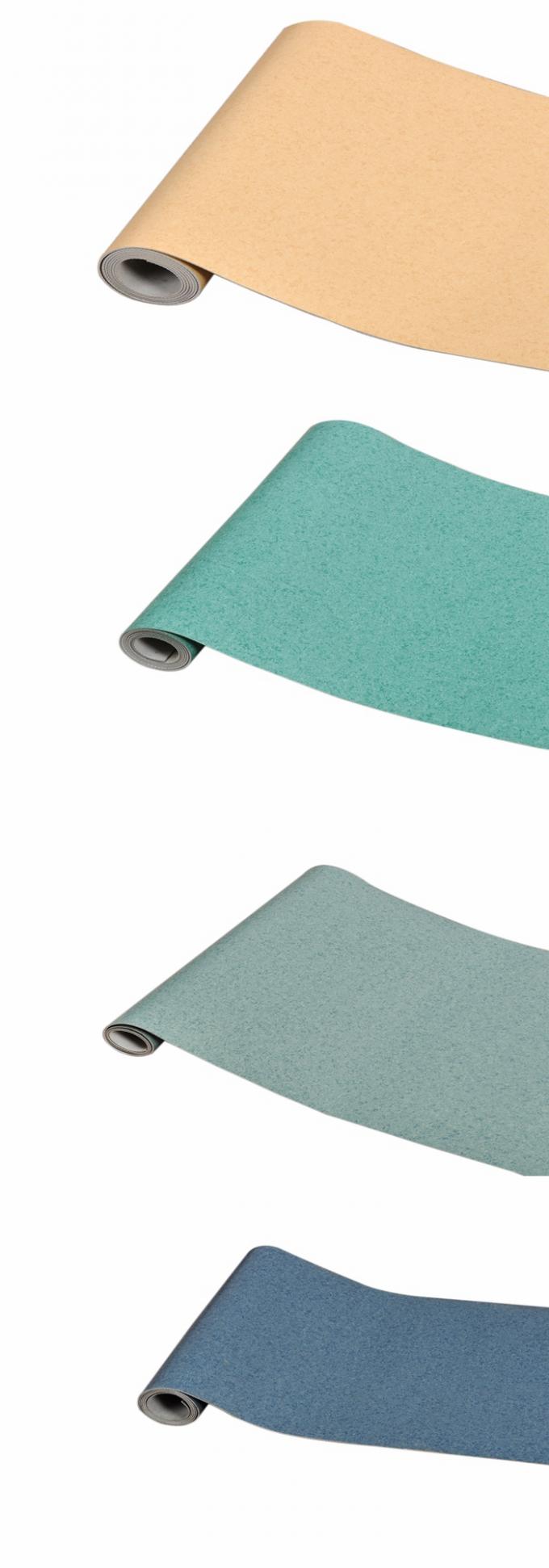 High End 2 mm Vinyl Flooring Sheet Roll , Yellow Vinyl Sheet Flooring