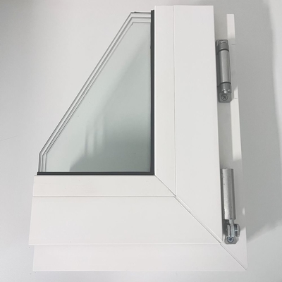 GKBM 65 Extrusion UPVC Casement Window Profiles Single color