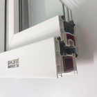 GKBM 65 White UPVC Casement Window Profiles For Interior And External