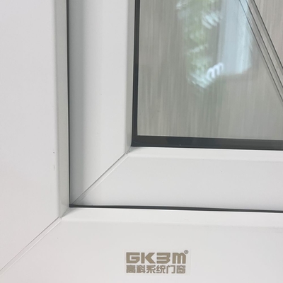 GKBM 65 White UPVC Casement Window Profiles For Interior And External