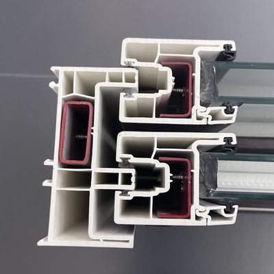 GKBM 105 Series UPVC Sliding Window Profiles White Structural Components