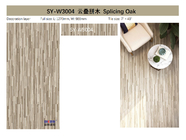 Splicing Oak SPC Flooring 4mm GKBM SY-W3004 0.3-0.6mm