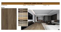 Antibacterial 4mm SPC Flooring Living Room Recyclable Thermal Insulation Silver Oak GKBM DG-W50012B
