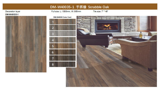 7''X48'' Rigid Core SPC Ultra Thin Stone Plastic