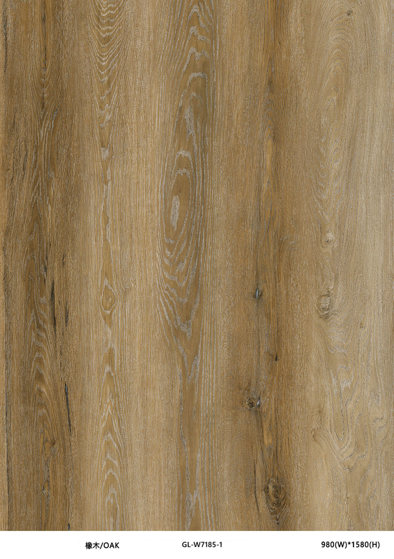 Wood Splicing UV DIY Oak Stone PVC Vinyl Laminate Flooring Modern Western Style GL-W7185-1
