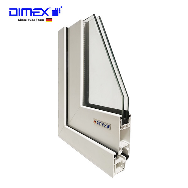 Building Casement UPVC Window Profiles High UV Retardant DIMEX E35