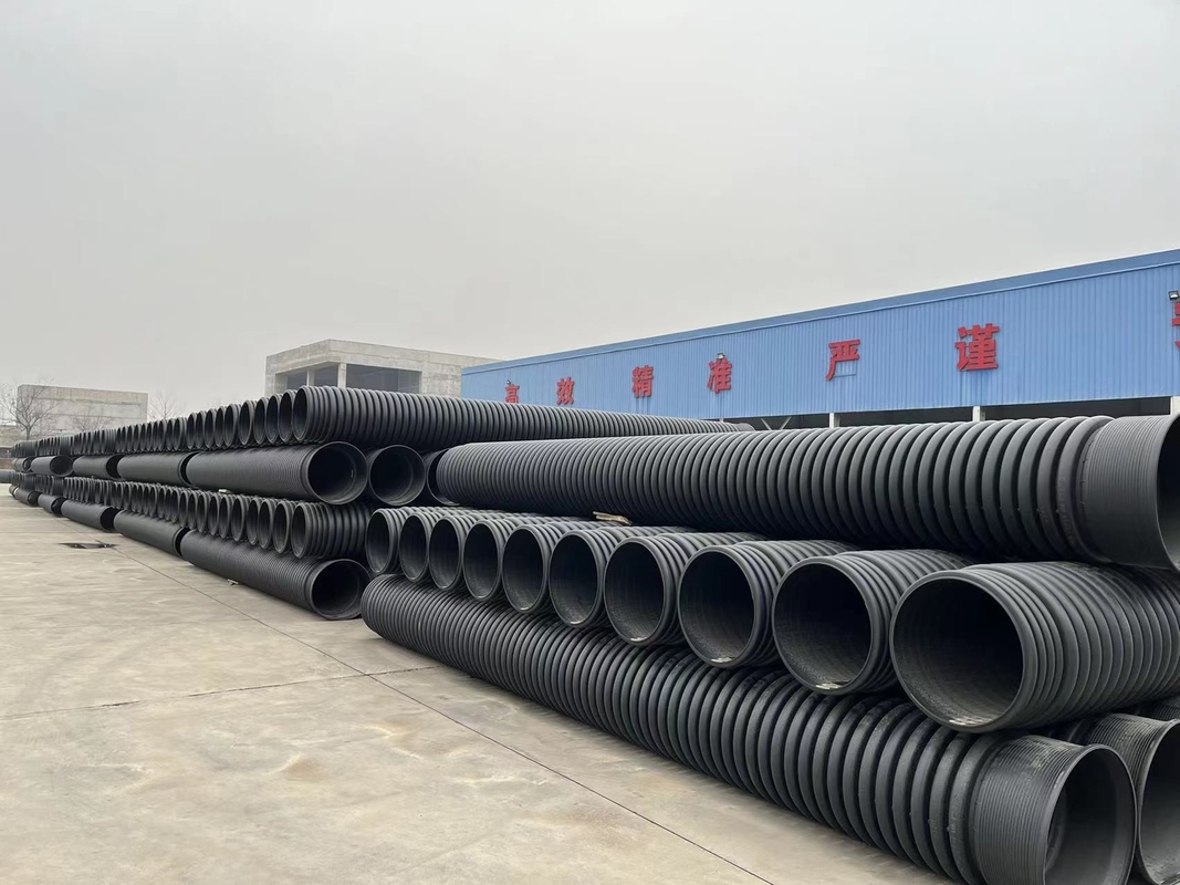 GKBM Greenpy SN2 SN4 HDPE PE Double Wall Corrugated Pipe DN200-DN500