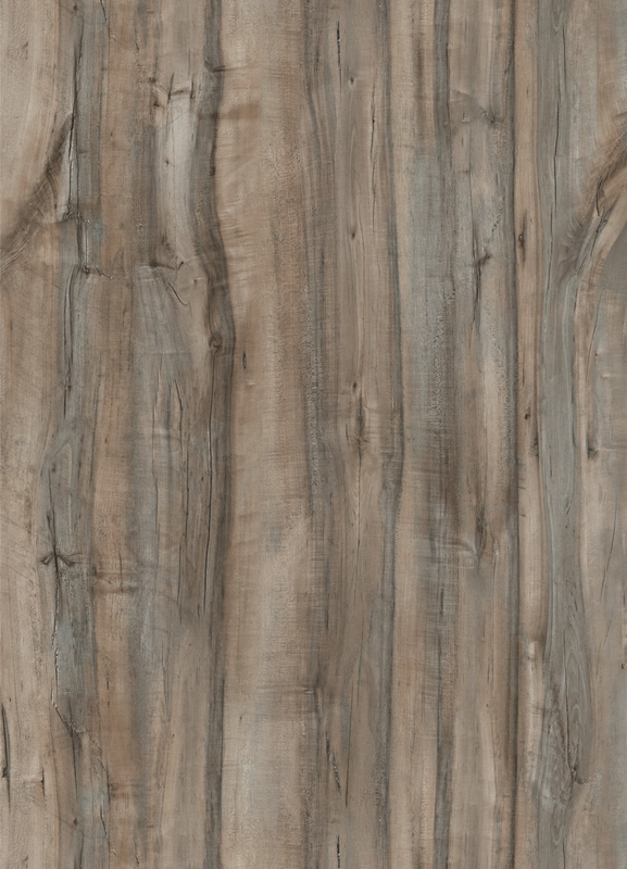 Maple Shadow Anti Slip Wood SPC Flooring 7''X48'' GKBM DP-W82215