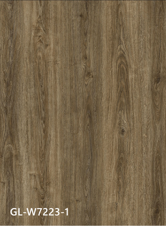 Antibacterial SPC Flooring Fireproof Oak Wood Grain GKBM Greenpy GL-W7223-1