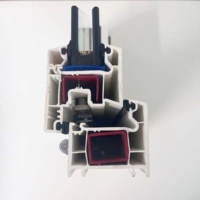 White UPVC Casement Window Profiles Heat Insulation GKBM 60 Sereis