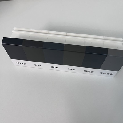Grey UPVC Casement Window Profiles GKBM New 60B Thermal Insulation