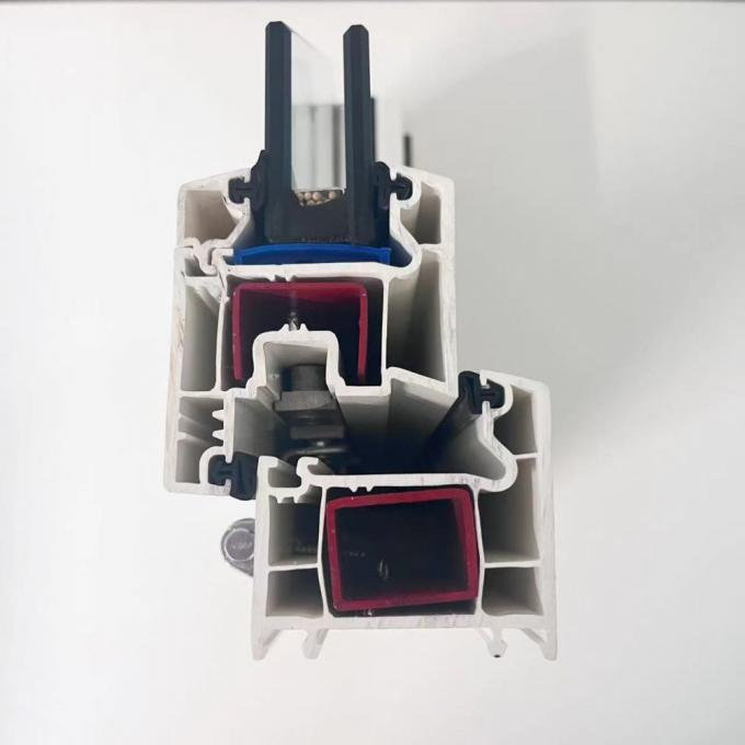 GKBM 60 UPVC Casement Window Profiles With Drainage Grooves Design